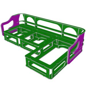 Frames of upholstered furniture for CNC machine