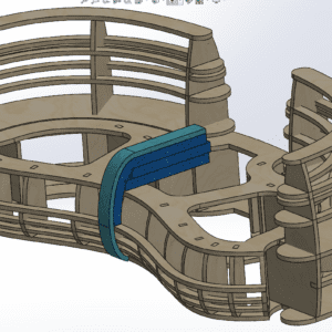 Sofa frame made of 18 mm plywood for manufacturing on a CNC machine